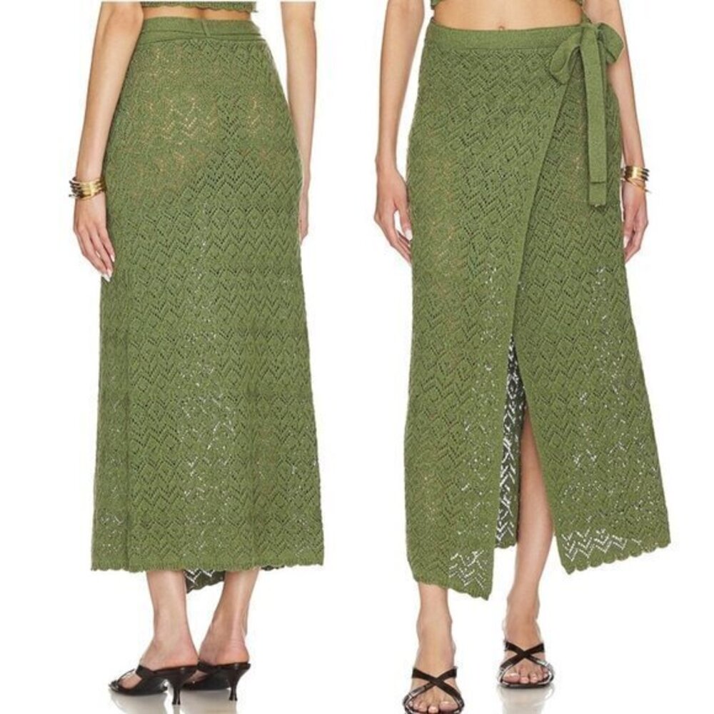 House of Harlow 1960 xREVOLVE Rina Maxi Wrap Skirt